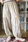 Basso Baby Cord Tiered Cuff Pant Stone